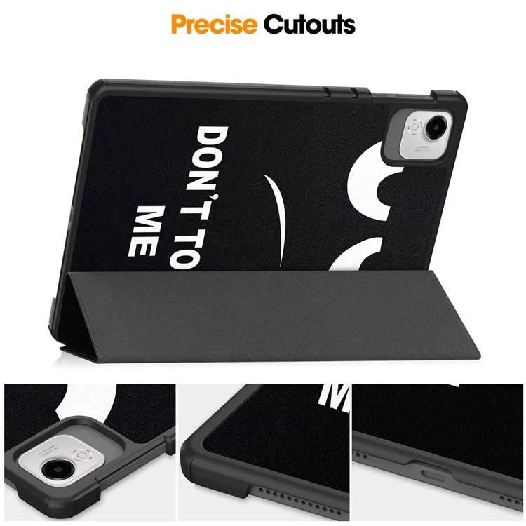 Étui pour tablette For Honor Pad X9 Pro avec motif imprimé, support en cuir - Ne me touche pas
