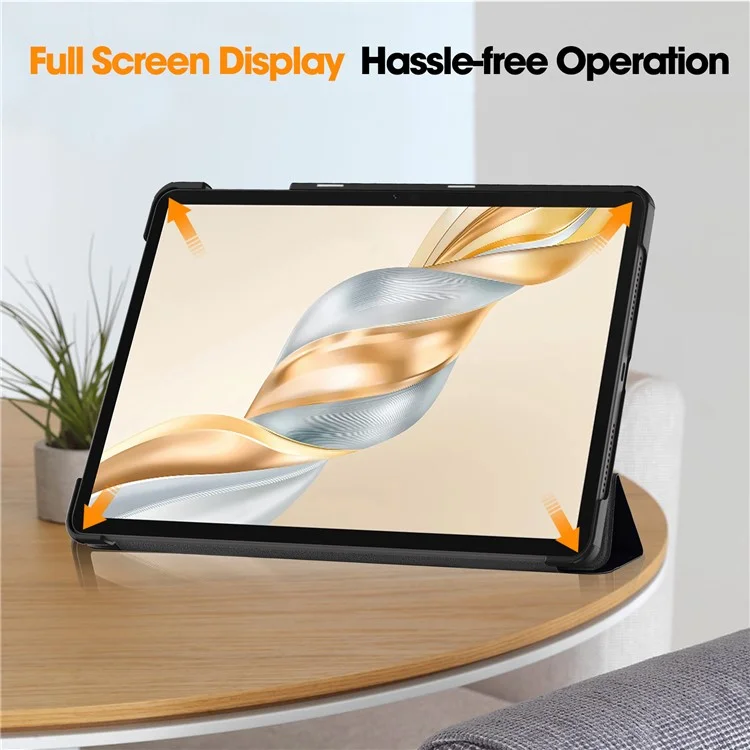 Étui pour tablette For Honor Pad X9 Pro avec motif imprimé, support en cuir - Ne me touche pas