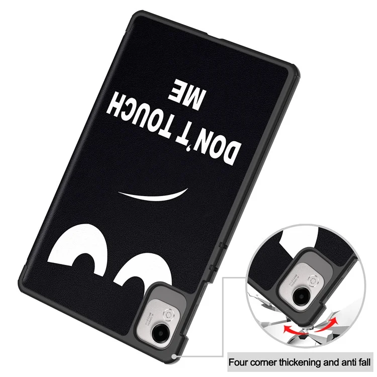 Étui pour tablette For Honor Pad X9 Pro avec motif imprimé, support en cuir - Ne me touche pas
