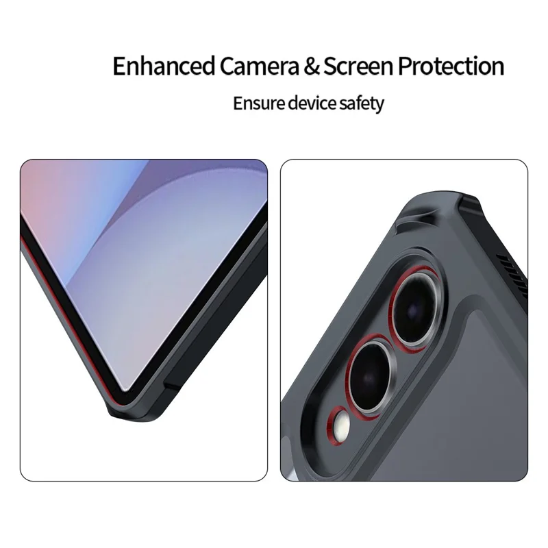 XUNDD Para Samsung Galaxy Tab S10+ / Tab S9+ Capa de Couro com Suporte TPU + Proteção de Airbag de PC Capa para Tablet