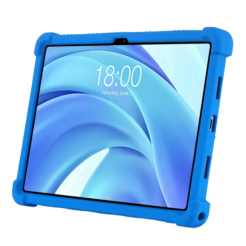 Para Teclast T50HD Capa de Silicone com Suporte Capa Protetora Robusta - Azul Escuro