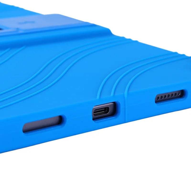 Para Teclast T50HD Capa de Silicone com Suporte Capa Protetora Robusta - Azul Escuro