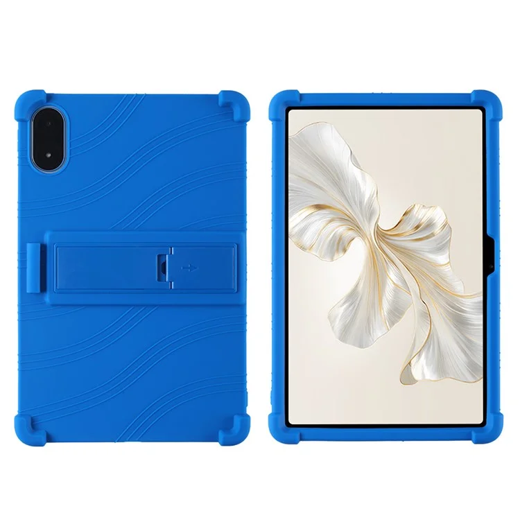 Чехол для Honor Pad 9 Pro / Pad V8 Pro с подставкой и силиконовой защитой - Темно-синий