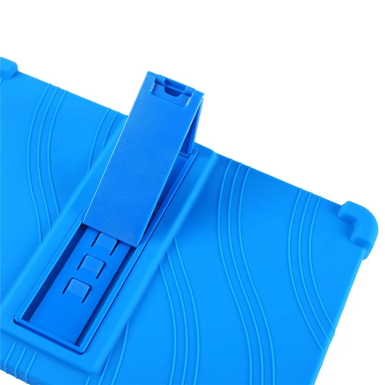 For Teclast T65 MAX Case Adjustable Kickstand Silicone Tablet Protective Cover - Dark Blue