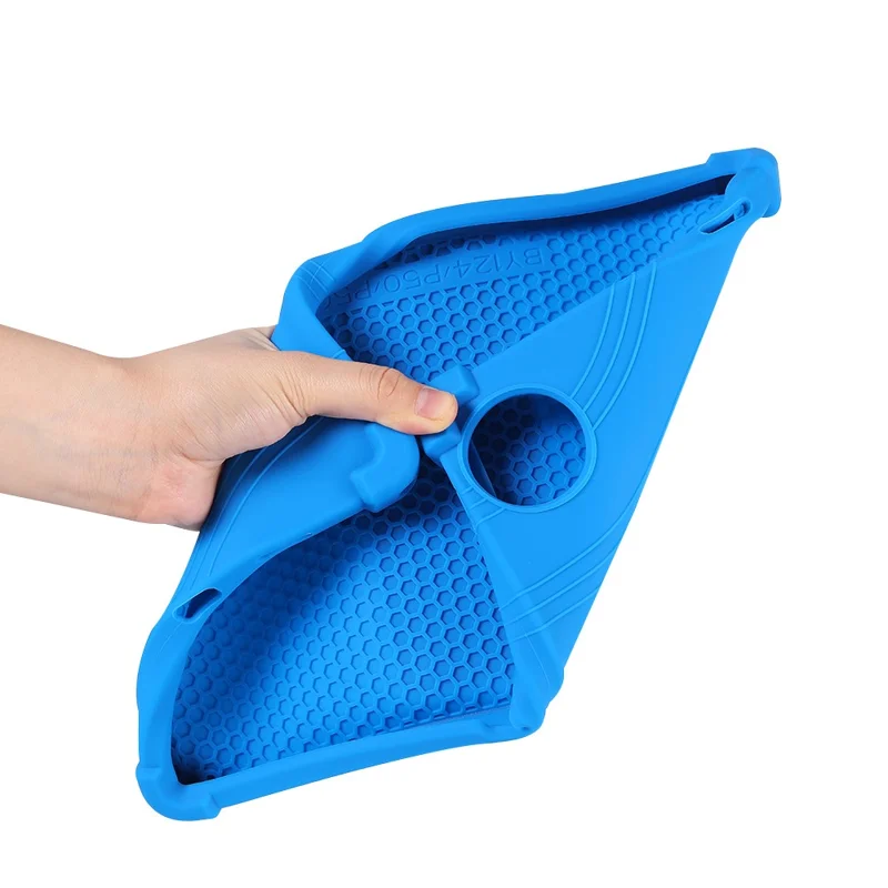 For Teclast P50 / P50S Silicone Case with Kickstand Rugged Protective Cover - Dark Blue
