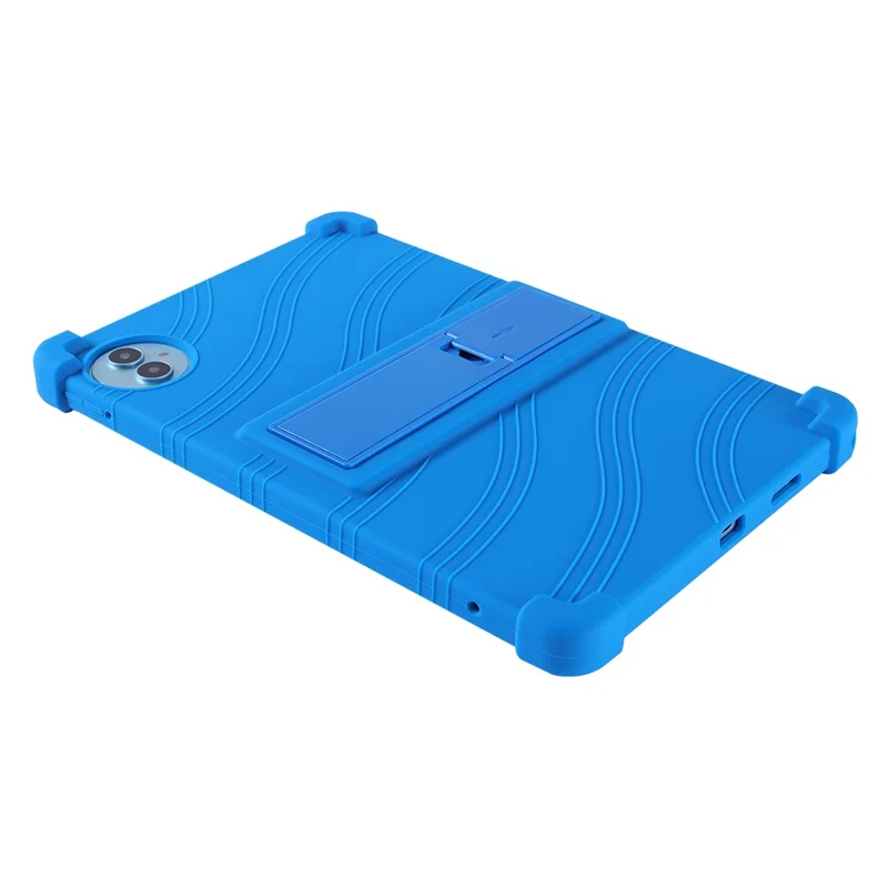 For Teclast P50 / P50S Silicone Case with Kickstand Rugged Protective Cover - Dark Blue