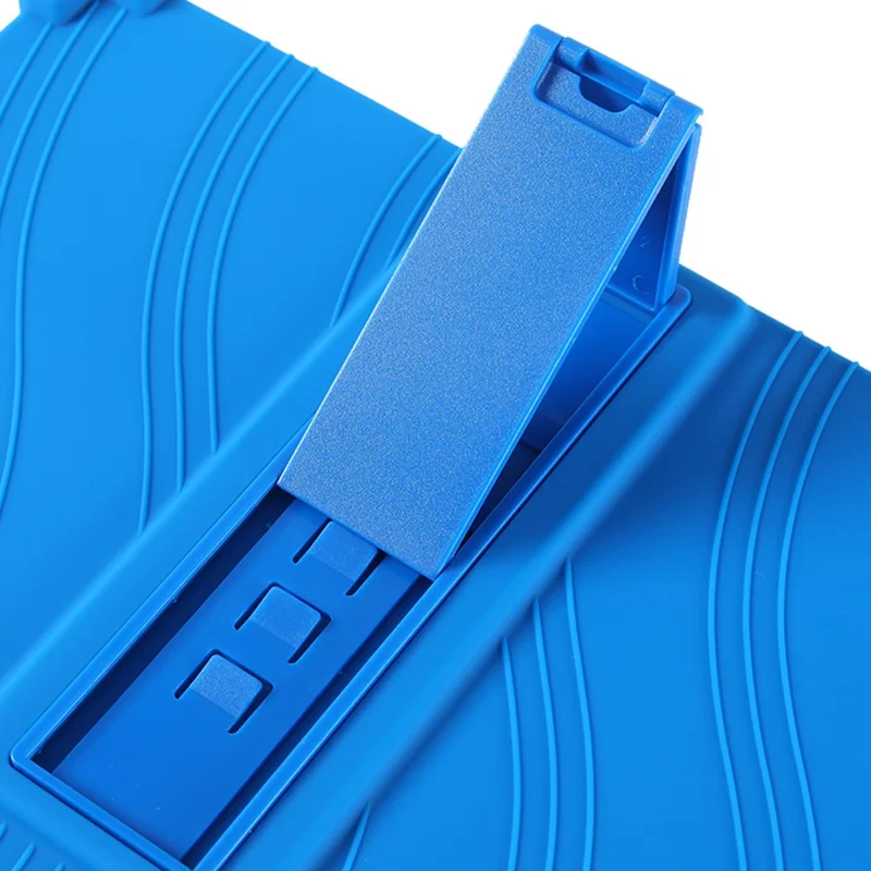 For Teclast P50 / P50S Silicone Case with Kickstand Rugged Protective Cover - Dark Blue