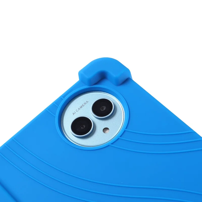 For Teclast P50 / P50S Silicone Case with Kickstand Rugged Protective Cover - Dark Blue