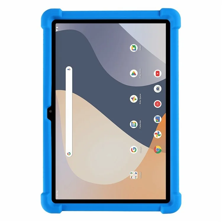 For Walmart Onn 10.1 inch (2024) Silicone Case with Kickstand Rugged Protective Cover - Dark Blue