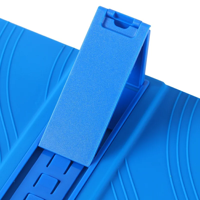 Pour Blackview Tab 90 / Tab 90 WiFi Étui en silicone avec support Coque de protection robuste - Bleu foncé