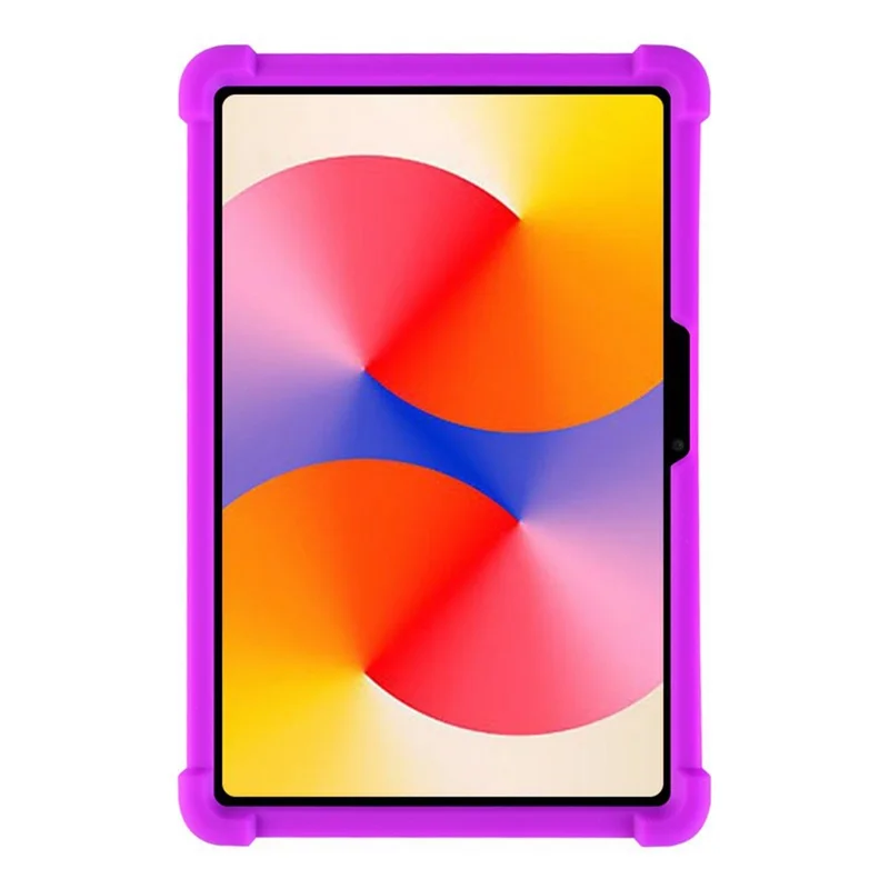 For Huawei MatePad SE 11 Silicone Case with Kickstand Rugged Protective Cover - Purple