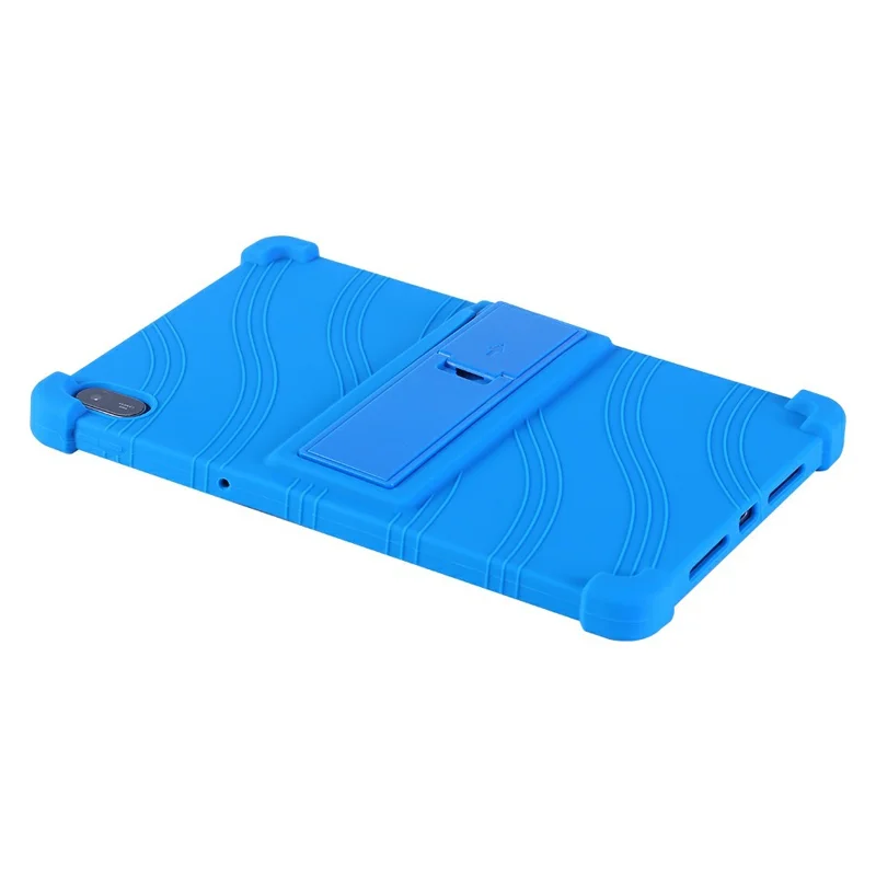 For Huawei MatePad SE 11 Silicone Case with Kickstand Rugged Protective Cover - Purple