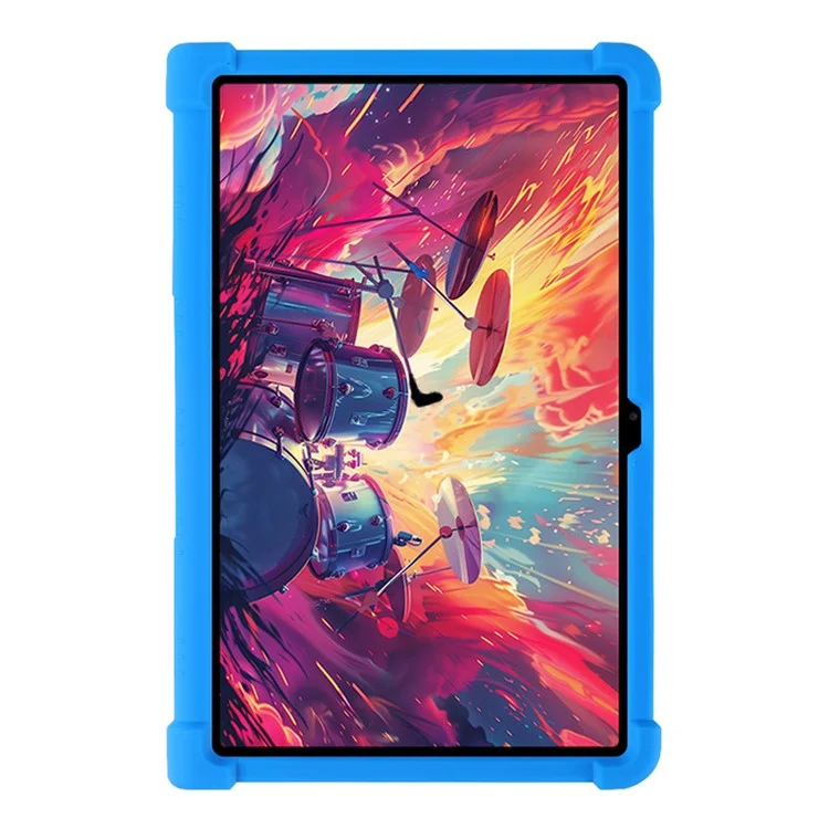Para Lenovo Xiaoxin Pad Studio 11,5 Polegadas / Capa de Silicone com Suporte da Aba Plus Protetora Resistente - Azul Escuro