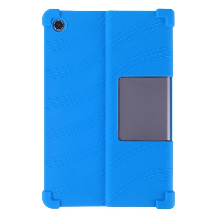 Para Lenovo Xiaoxin Pad Studio 11,5 Polegadas / Capa de Silicone com Suporte da Aba Plus Protetora Resistente - Azul Escuro