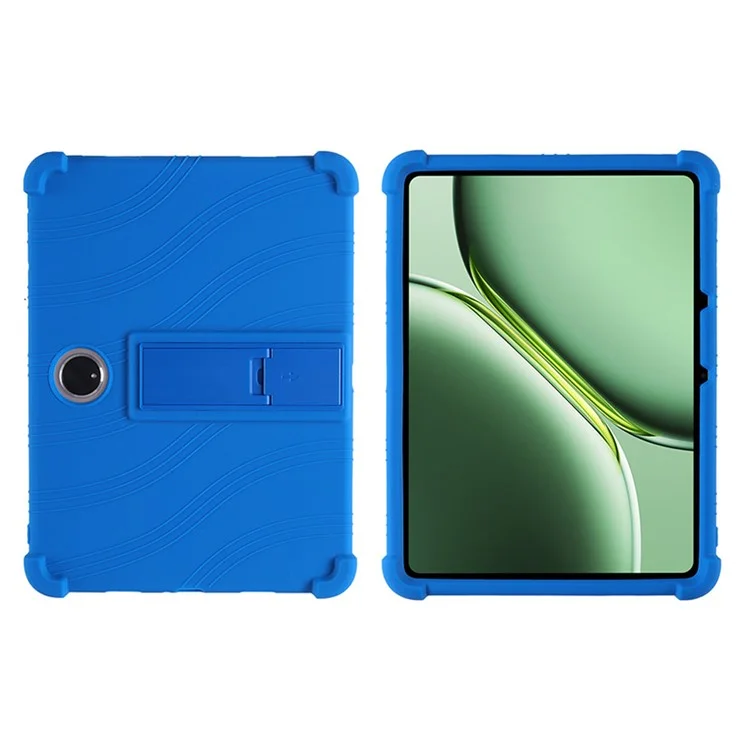 Cover in silicone con supporto per Oppo Pad 3 / OnePlus Pad Pro - Cover protettiva resistente - Blu scuro