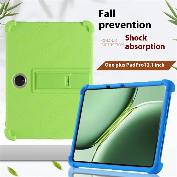 Cover in silicone con supporto per Oppo Pad 3 / OnePlus Pad Pro - Cover protettiva resistente - Blu scuro