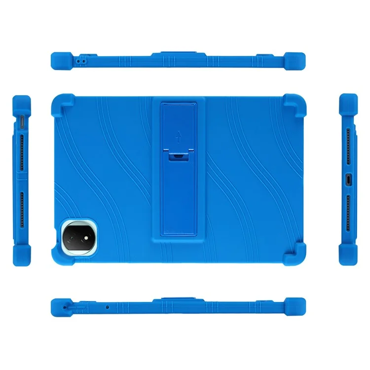 Cover in silicone per Honor MagicPad 2 12.3 / Pad GT Pro con supporto pieghevole e protezione robusta - Blu scuro