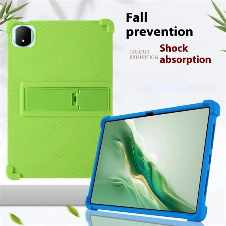 Cover in silicone per Honor MagicPad 2 12.3 / Pad GT Pro con supporto pieghevole e protezione robusta - Blu scuro