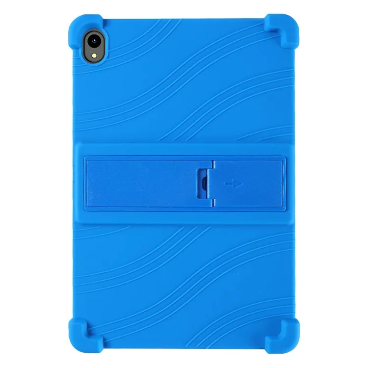 For Walmart Onn 12.1 inch Tablet Pro (2024) Silicone Case with Kickstand Rugged Protective Cover - Dark Blue