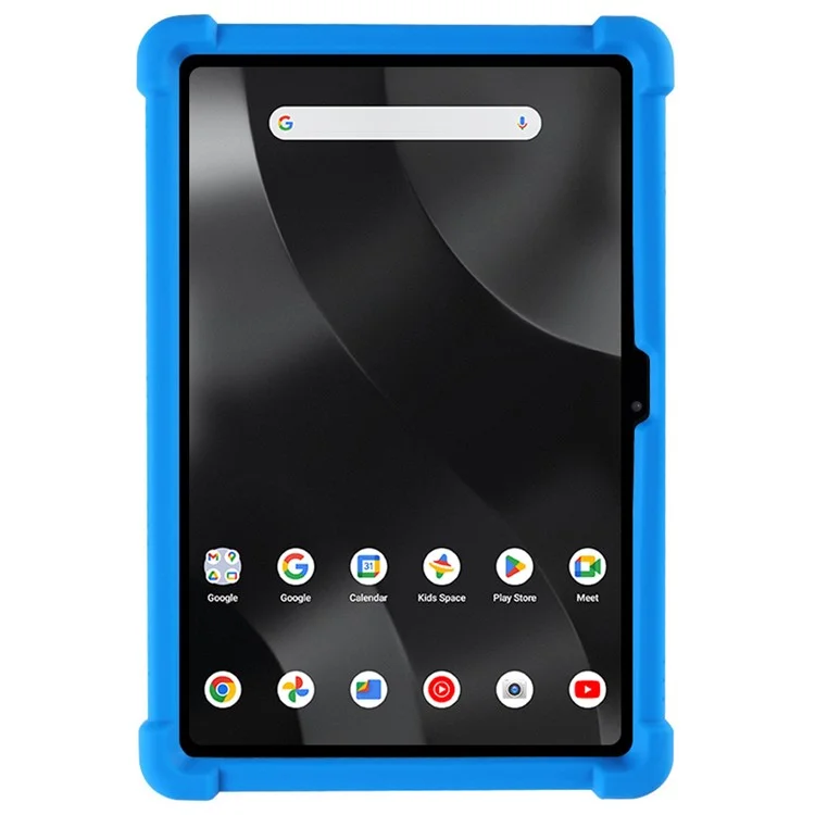 For Walmart Onn 12.1 inch Tablet Pro (2024) Silicone Case with Kickstand Rugged Protective Cover - Dark Blue