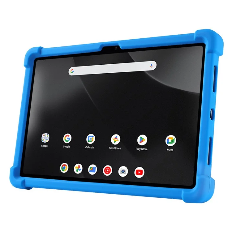For Walmart Onn 12.1 inch Tablet Pro (2024) Silicone Case with Kickstand Rugged Protective Cover - Dark Blue