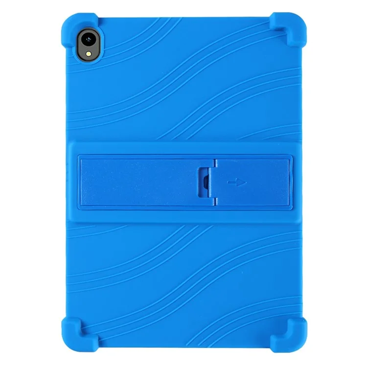 For Walmart Onn 11 inch Tablet Pro (2024) Silicone Case with Kickstand Rugged Protective Cover - Dark Blue