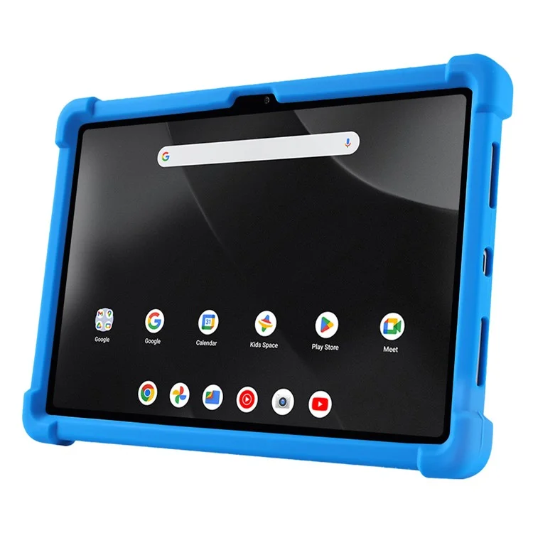 For Walmart Onn 11 inch Tablet Pro (2024) Silicone Case with Kickstand Rugged Protective Cover - Dark Blue