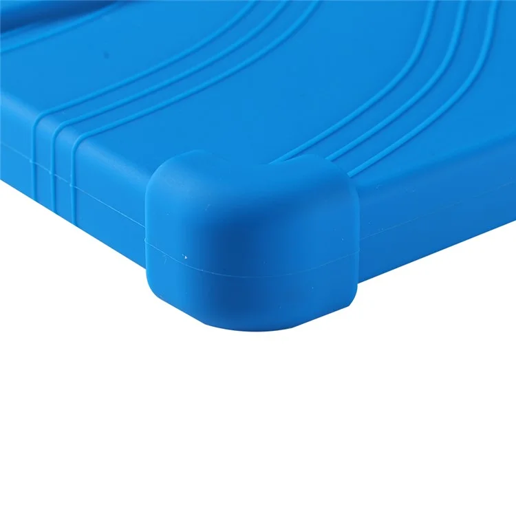 For Teclast T60 Plus Silicone Case with Kickstand Rugged Protective Cover - Dark Blue