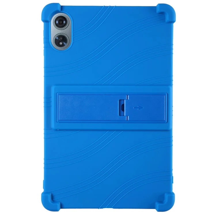 For Teclast T60 Plus Silicone Case with Kickstand Rugged Protective Cover - Dark Blue