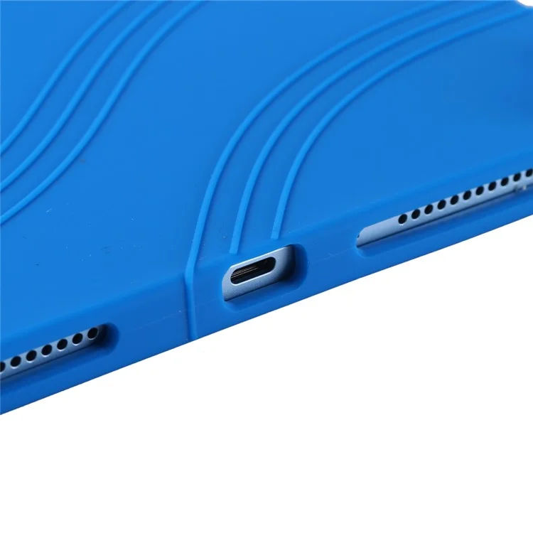 For Honor Pad V9 Silicone Case with Kickstand Rugged Protective Cover - Dark Blue