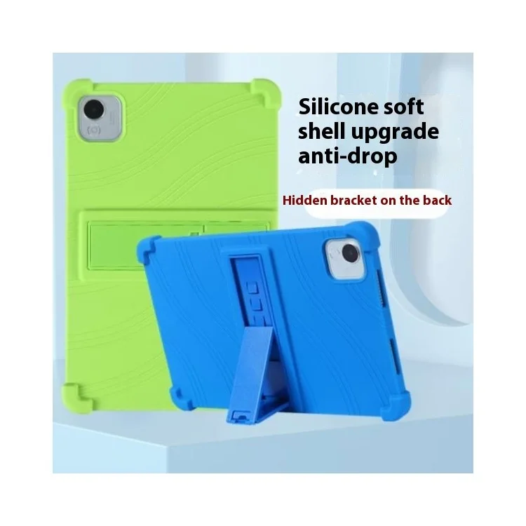 Étui en silicone avec support pour For Honor Pad X9 Pro, protection robuste - Bleu foncé