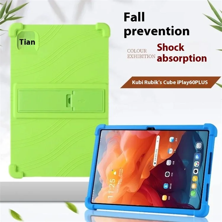 Für Alldocube Iplay 60 Plus Hülle mit verstellbarem Ständer Silikon Tablet Schutzhülle - Dunkelblau
