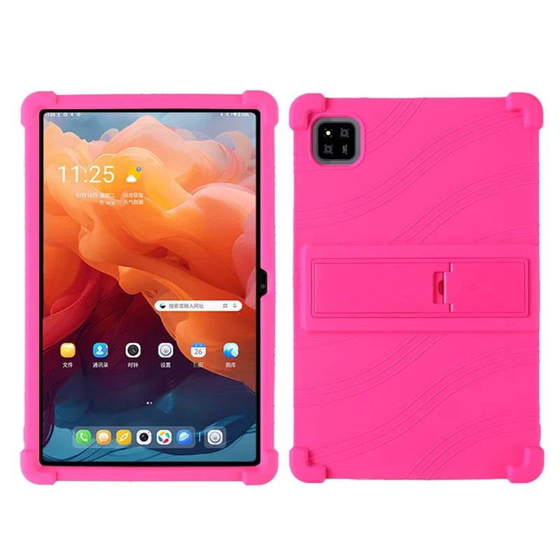 For Alldocube iPlay 60 Plus Case Adjustable Kickstand Silicone Tablet Protective Cover - Rose