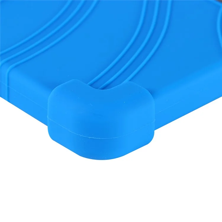 For Teclast M50 Mini Case Adjustable Kickstand Silicone Tablet Protective Cover - Dark Blue