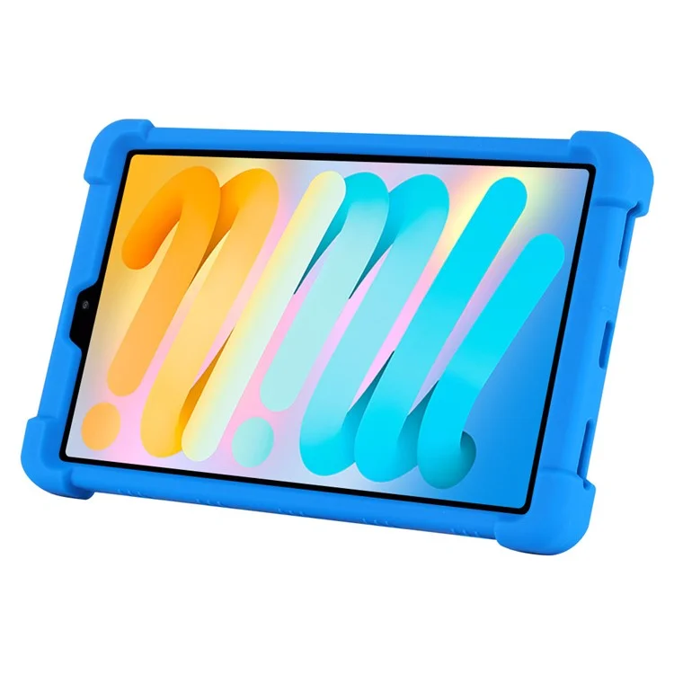For Teclast M50 Mini Case Adjustable Kickstand Silicone Tablet Protective Cover - Dark Blue