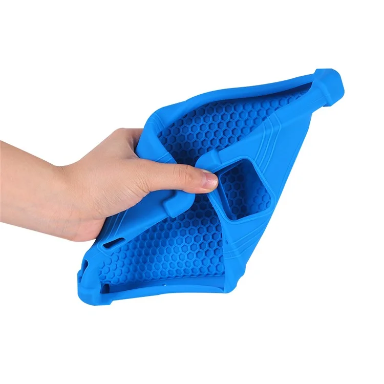 For Teclast M50 Mini Case Adjustable Kickstand Silicone Tablet Protective Cover - Dark Blue