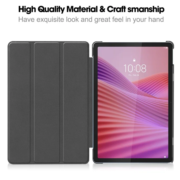 Pour Lenovo Tab TB311FU Étui en Cuir Antichoc avec Support de Protection pour Tablette - Bleu Foncé