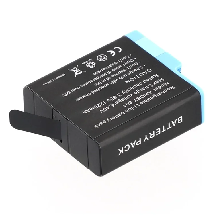 For GoPro Hero 8 Li-Polymer Battery Assembly Part 3.85V 1220mAh (Without Logo)  (Encode: AHDBT-801)
