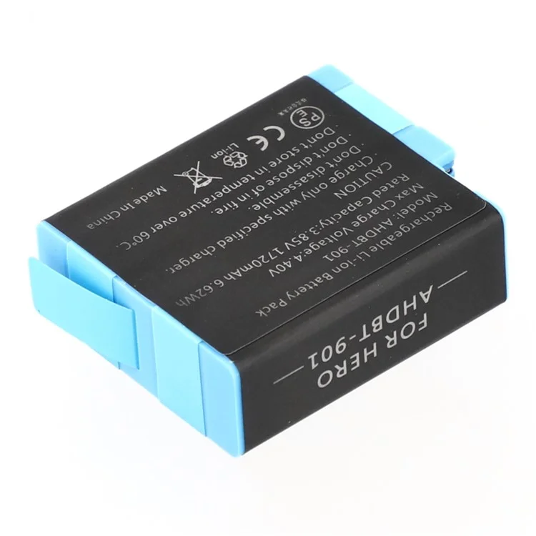 For GoPro Hero 12 / 11 / 10 / 9 Li-Polymer Battery Assembly Part 3.85V 1720mAh (Without Logo)  (Encode: AHDBT-901)