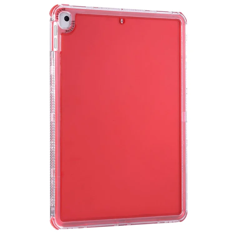 Clear Case for iPad 10.2 (2021)  /  (2020)  /  (2019)  /  Air 10.5 inch (2019) 3 in 1 PC + TPU Shockproof Tablet Cover - Red