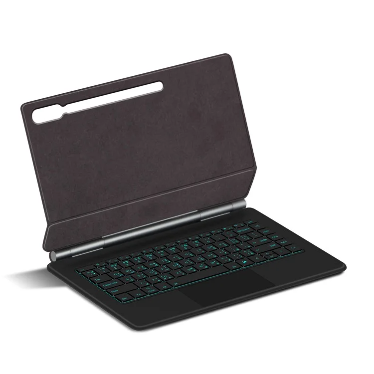 Teclado Magnético Flutuante para Samsung Galaxy Tab S10 Ultra / Tab S9 Ultra / Tab S8 Ultra, Teclado Bluetooth + Capa de Couro para Tablet