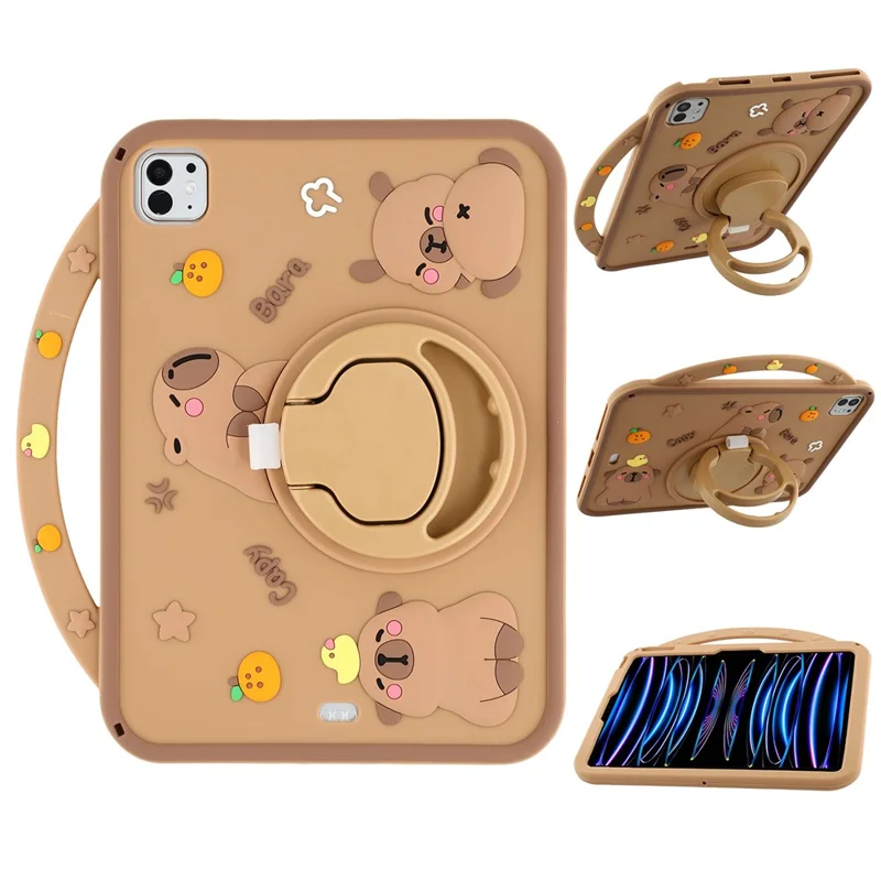 Silicone Case for iPad Air 11 (2025) / (2024) / Pro 11 (2025) / 11 (2024) / (2022) / (2021) / (2020) / (2018) / Air (2022) / Air (2020) Kickstand Cover