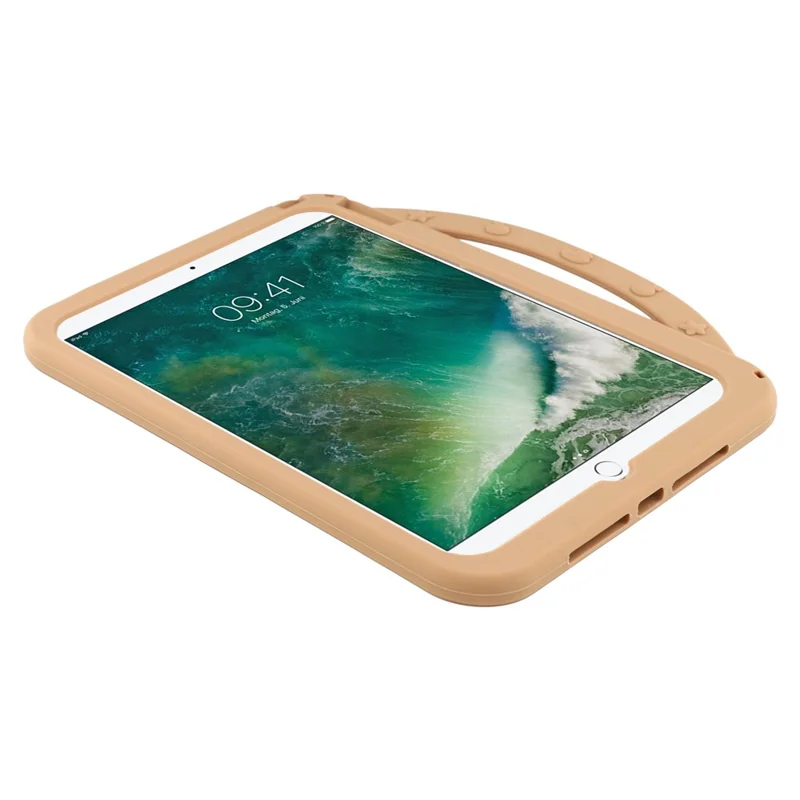 Silicone Case for iPad 10.2 (2021)  /  (2020)  /  (2019)  /  Air 10.5 inch (2019) Rotating Kickstand Protective Cover with Handle Capybara Pattern