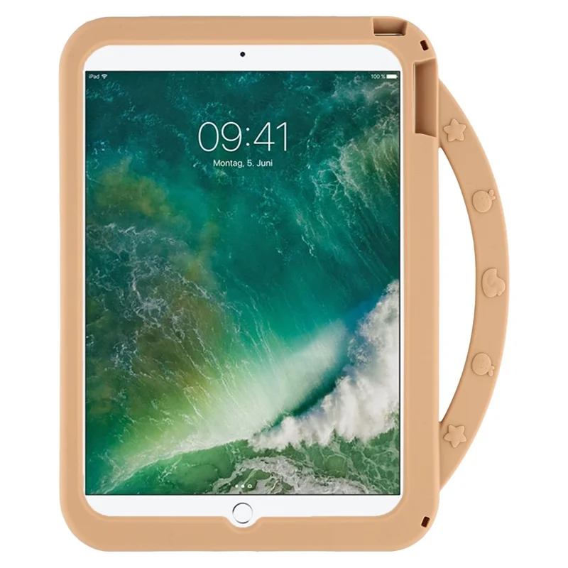 Silicone Case for iPad 10.2 (2021)  /  (2020)  /  (2019)  /  Air 10.5 inch (2019) Rotating Kickstand Protective Cover with Handle Capybara Pattern