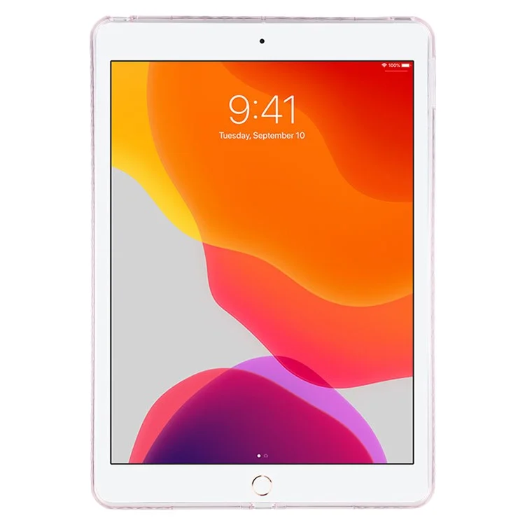 Tablet Case For iPad 10.2 (2021)  /  (2020)  /  (2019)  /  Air 10.5 inch (2019) Flexible TPU + Acrylic Shockproof Protective Cover - Pink