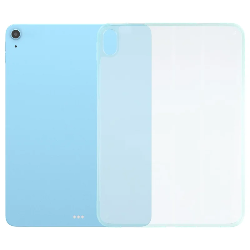 For iPad (2025) / 10.9 (2022) Case Flexible TPU + Acrylic Tablet Shockproof Protective Cover - Light Green