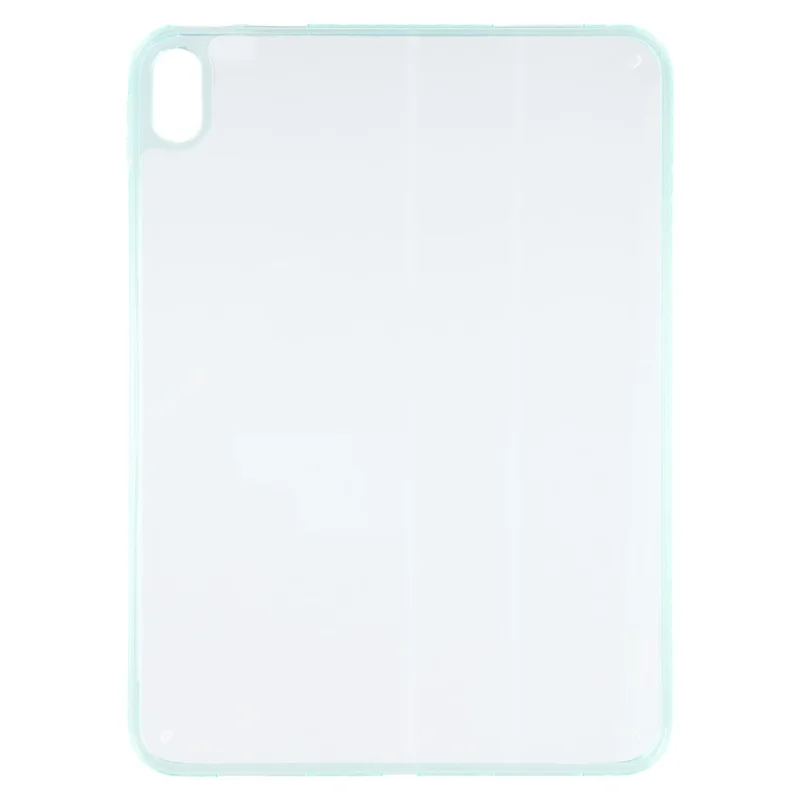 For iPad (2025) / 10.9 (2022) Case Flexible TPU + Acrylic Tablet Shockproof Protective Cover - Light Green