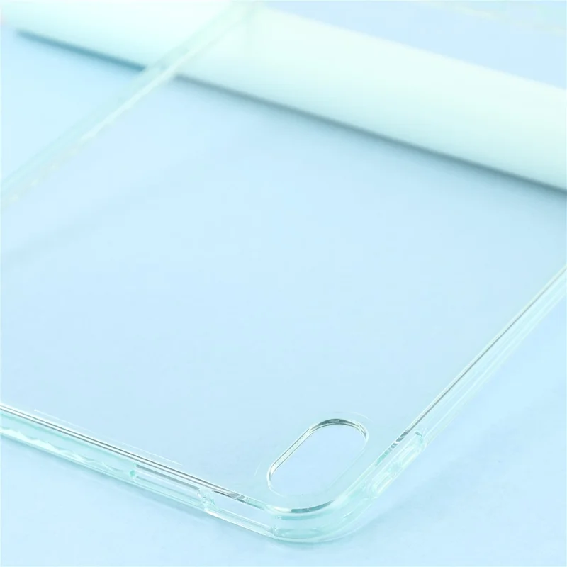 For iPad (2025) / 10.9 (2022) Case Flexible TPU + Acrylic Tablet Shockproof Protective Cover - Light Green