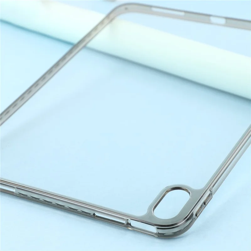 For iPad (2025) / 10.9 (2022) Case Flexible TPU + Acrylic Tablet Shockproof Protective Cover - Grey