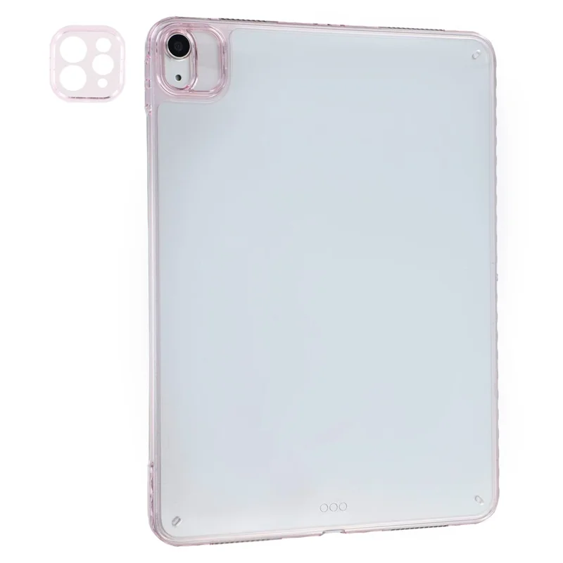 Tablet Case For iPad Air 11 (2025) / (2024) / Air (2022) / (2020) / Pro 11 (2022) TPU + Acrylic Shockproof Cover with Lens Frames - Pink